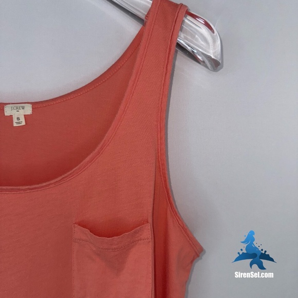 1167 J. Crew Pocket Tank - Size S - Terra Cotta Coral - Picture 4 of 11